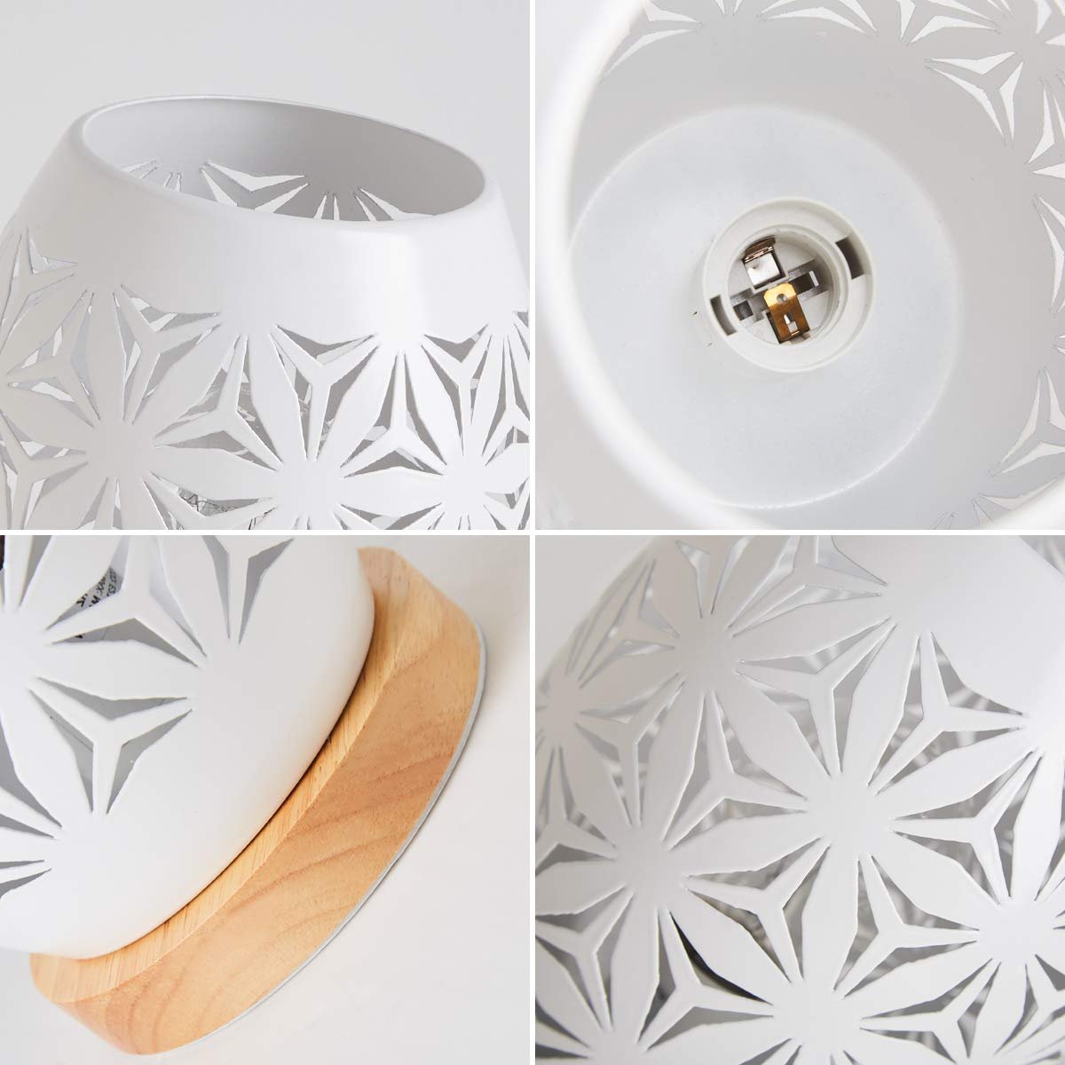 Настільна лампа OuXean White Metal E27 60 Вт, фото №7