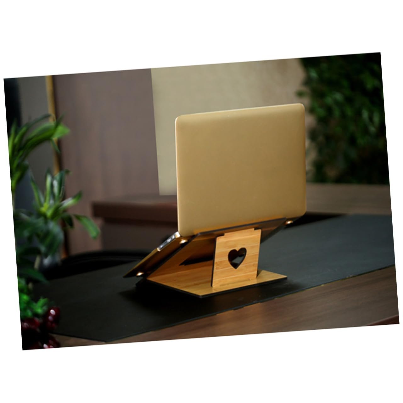 Подставка для ноутбука деревянная портативная, фото №5