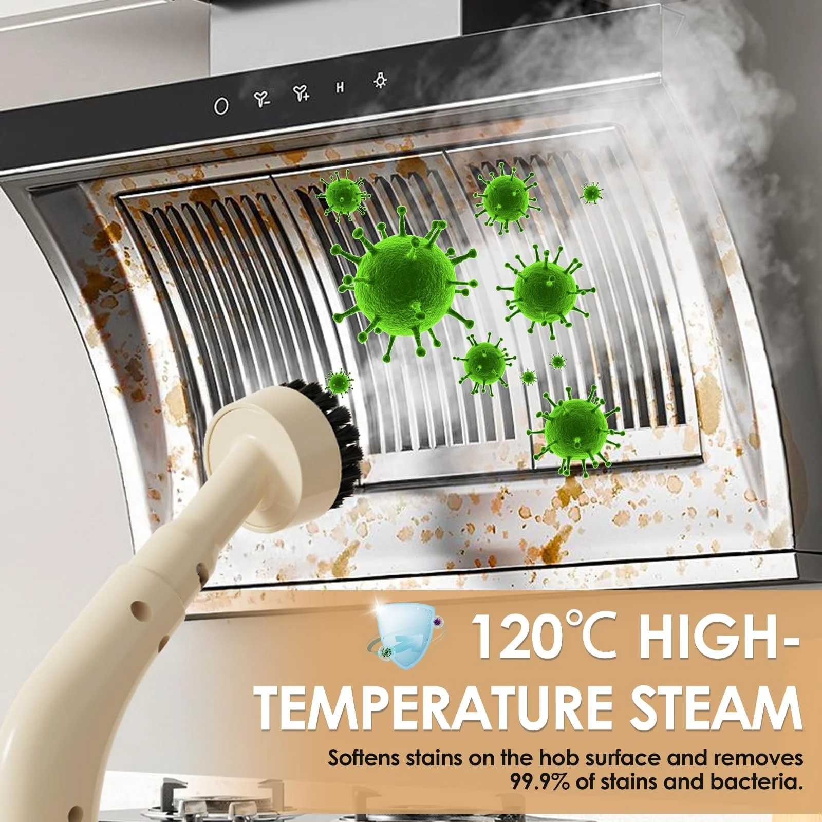 Пароочиститель ручной 1200 Вт 300 мл 3 бар, фото №5