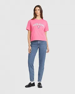Женская футболка GUESS JEANS / Ярко-розовая / Размер S цена на synthetic.ua - Фото 1 Женская футболка GUESS JEANS / Ярко-розовая / Размер S synthetic.ua - Фото 1