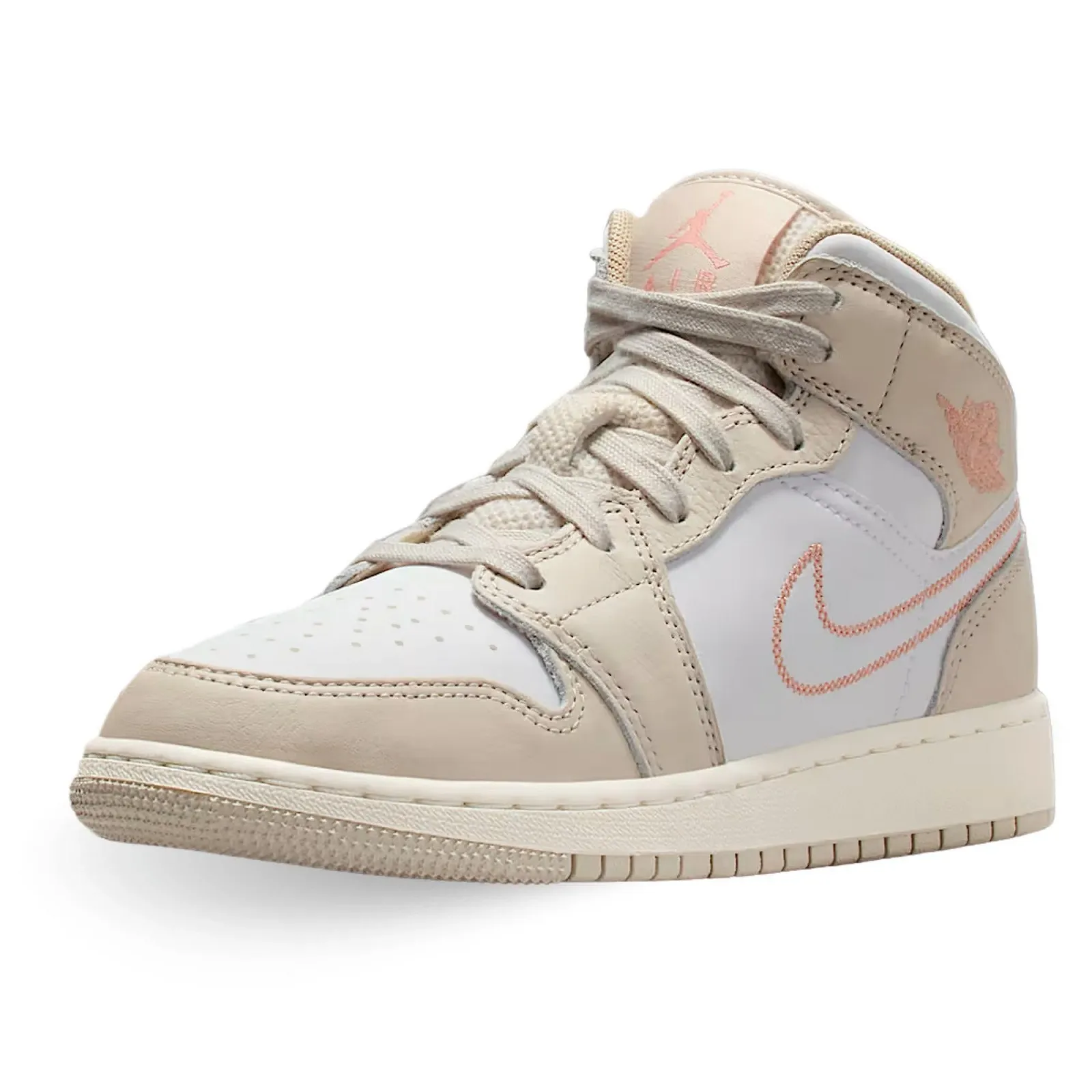 Кросівки Nike Air Jordan 1 Mid Se (GS) HQ5879-100 Білий Дівчата, фото №1