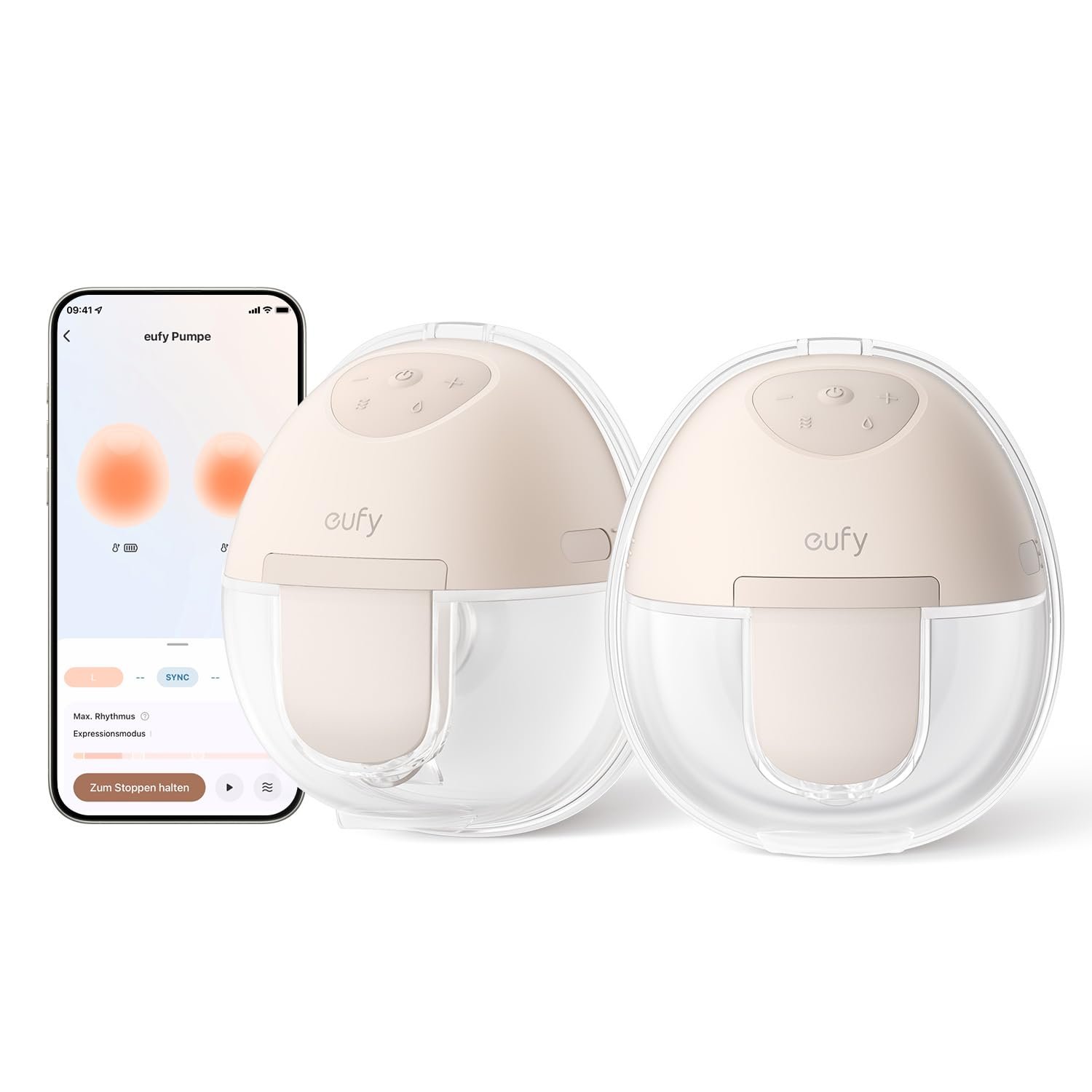 Молокоотсос Eufy Security Portable Breast Pump E10 Электрический с управлением через приложение Регулируемый Smart Rhythm 17-24 мм, фото №1 Молокоотсос Eufy Security Portable Breast Pump E10 Электрический с управлением через приложение Регулируемый Smart Rhythm 17-24 мм, фото №1
