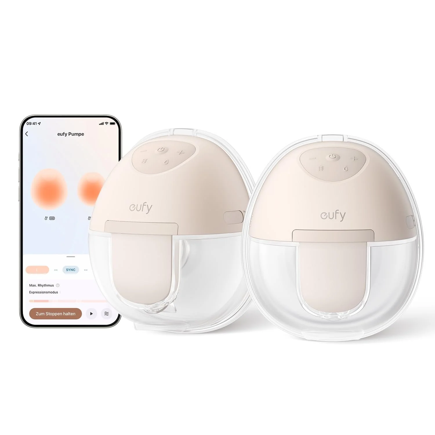 Молоковідсмоктувач Eufy Security Portable Breast Pump E10 Електричний з керуванням через додаток Регульований Smart Rhythm 17-24 мм, фото №1 Молоковідсмоктувач Eufy Security Portable Breast Pump E10 Електричний з керуванням через додаток Регульований Smart Rhythm 17-24 мм, фото №1