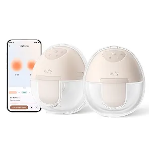 Молоковідсмоктувач Eufy Security Portable Breast Pump E10 Електричний з керуванням через додаток Регульований Smart Rhythm 17-24 мм - Фото 1