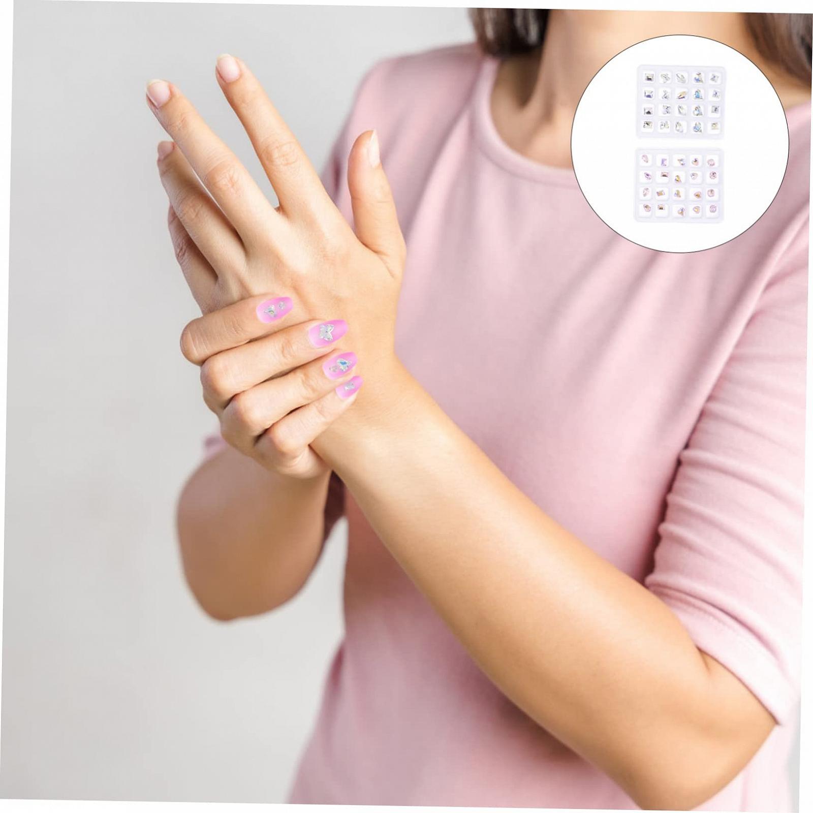 Украшения для ногтей Стразы FRCOLOR 80 шт для творческого дизайна ногтей для маникюрного салона и личных проектов, фото №5