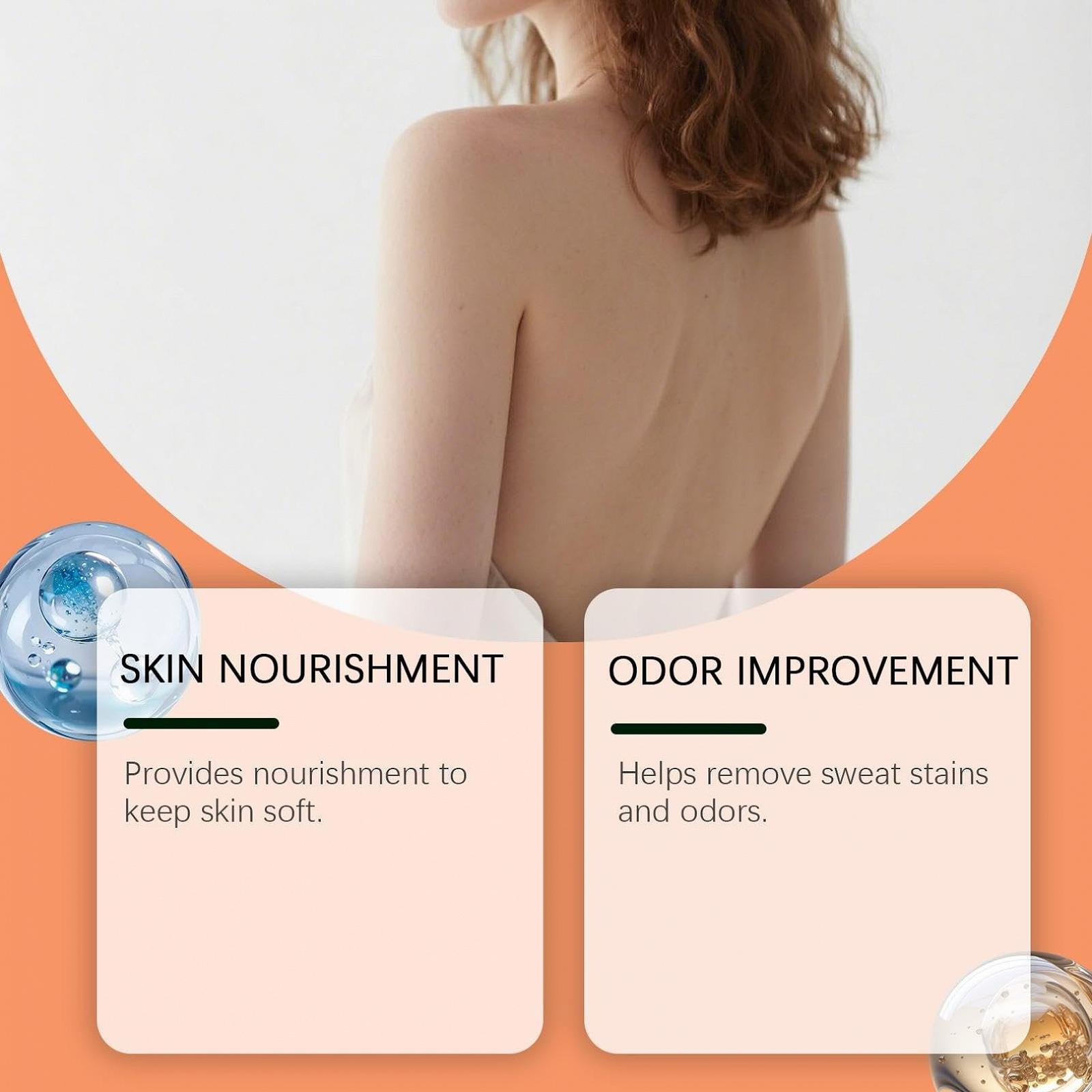 Гель для душу з хурмою для видалення запаху тіла для чоловіків та жінок 2 шт., фото №3