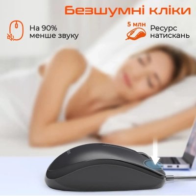 Мышка Meetion M100 USB Black (MT-M100-A), фото №6
