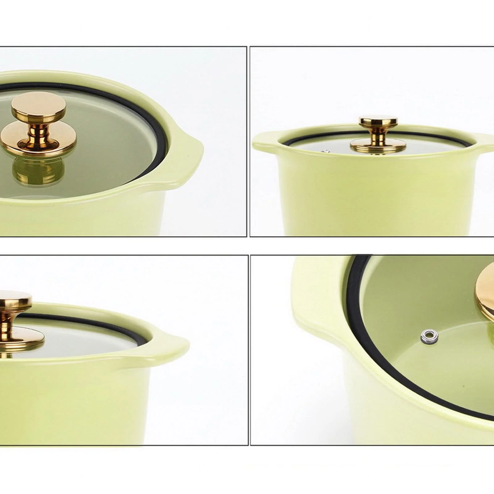 Кастрюля GreenA керамическая 3,5л с крышкой, фото №7 Кастрюля GreenA керамическая 3,5л с крышкой, фото №7