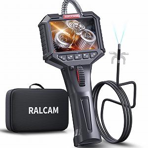 Ендоскоп Ralcam з підсвічуванням, камера ендоскопічна 8.5 мм, інспекційна камера 3.5 дюйми HD 1080P, камера трубчаста з 8 LED, IP67 водонепроникна, 1 м напівжорсткий кабель, телескопічна камера автомобільна - Фото 1
