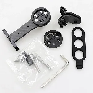 Крепление для велокомпьютера Carbon Fibre Integrated Handlebar Mount для Garmin Edge Bryton G-oPro synthetic.ua - Фото 1