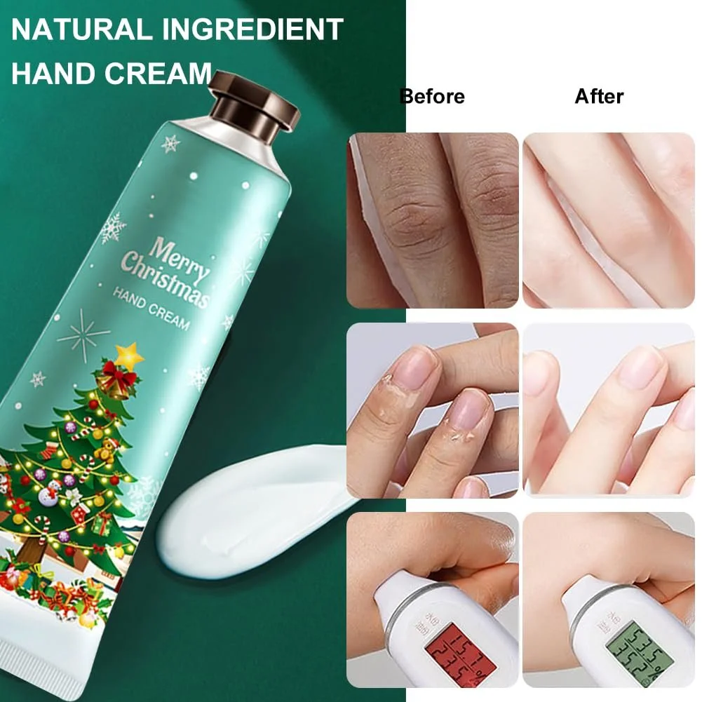 Набір різдвяних кремів для рук, міні-набір кремів для рук, 5 шт, фото №6