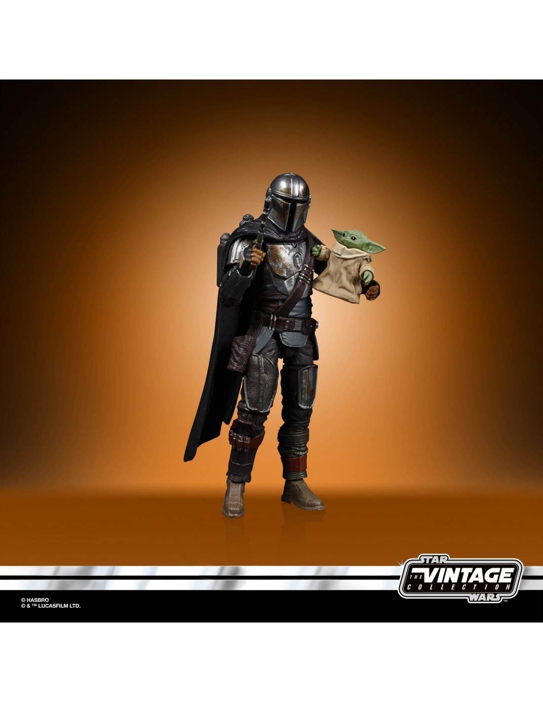Фигурки Star Wars The Vintage Collection Дин Джарин (Мандалорец) и Дитя, 9,5 см, фото №5