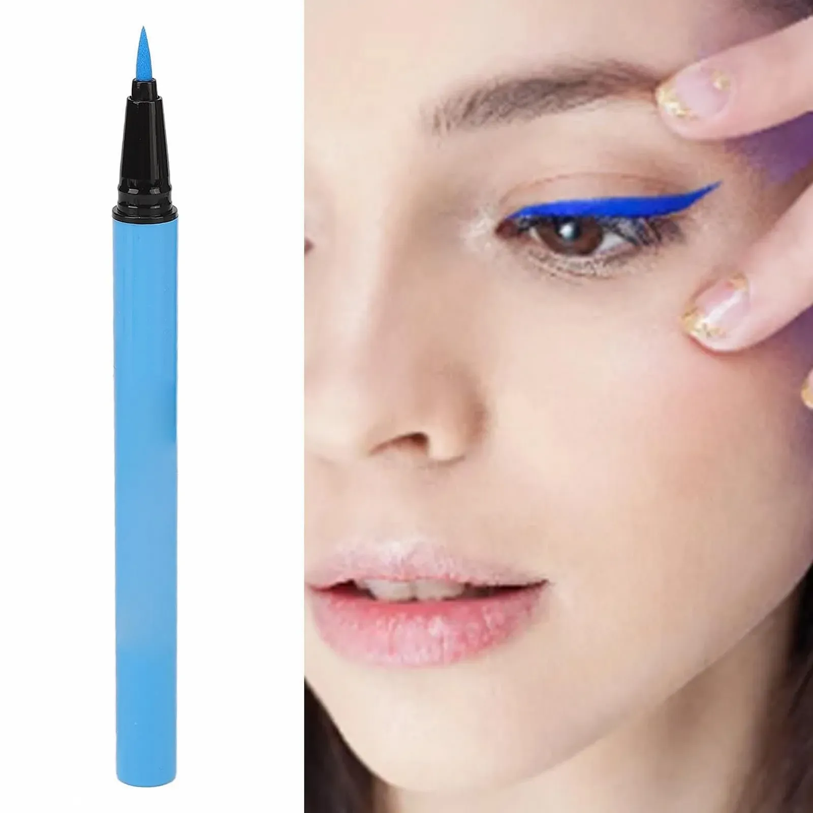 Подводка для глаз Fluorescent Матовая Поверхность Широкое Применение Водостойкая Синий 0,5 мл, фото №3 Подводка для глаз Fluorescent Матовая Поверхность Широкое Применение Водостойкая Синий 0,5 мл, фото №3