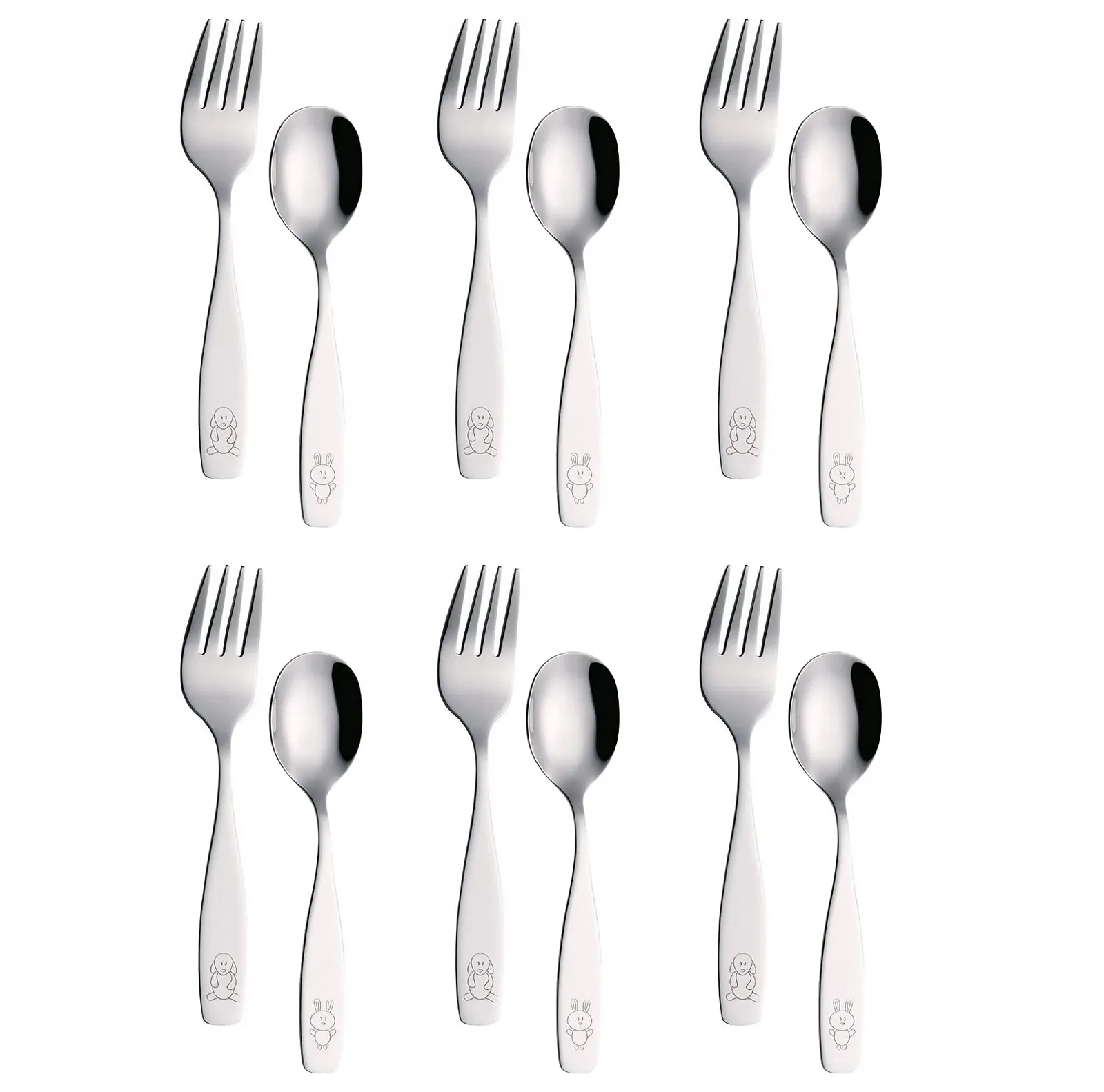 Набір столових приборів EXZACT з нержавіючої сталі, 12 предметів, фото №1 Набір столових приборів EXZACT з нержавіючої сталі, 12 предметів, фото №1