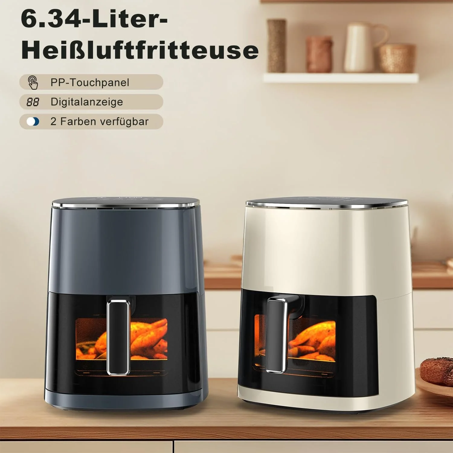 Мультипіч DUMOS 6QT з вікном 12-в-1 400°F Rapid Air Crispy Technology для запікання та дегідратації, фото №6 Мультипіч DUMOS 6QT з вікном 12-в-1 400°F Rapid Air Crispy Technology для запікання та дегідратації, фото №6