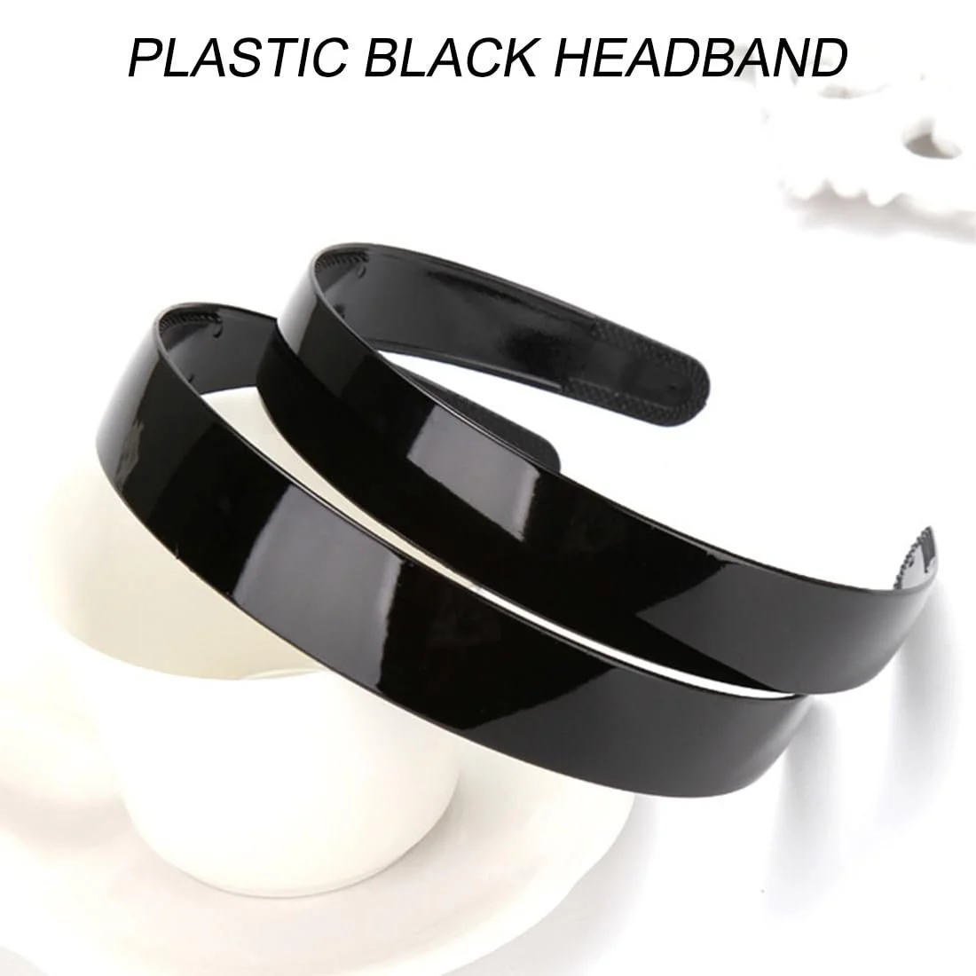 Обруч для волосся з зубцями Пластиковий 20 мм, 5 шт, фото №2