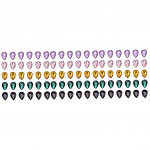 Краплинні Стрази LALAFINA, 150 шт, Скляні з Кігтиками, Пришивні у Формі Краплі для Одягу - Фото 1