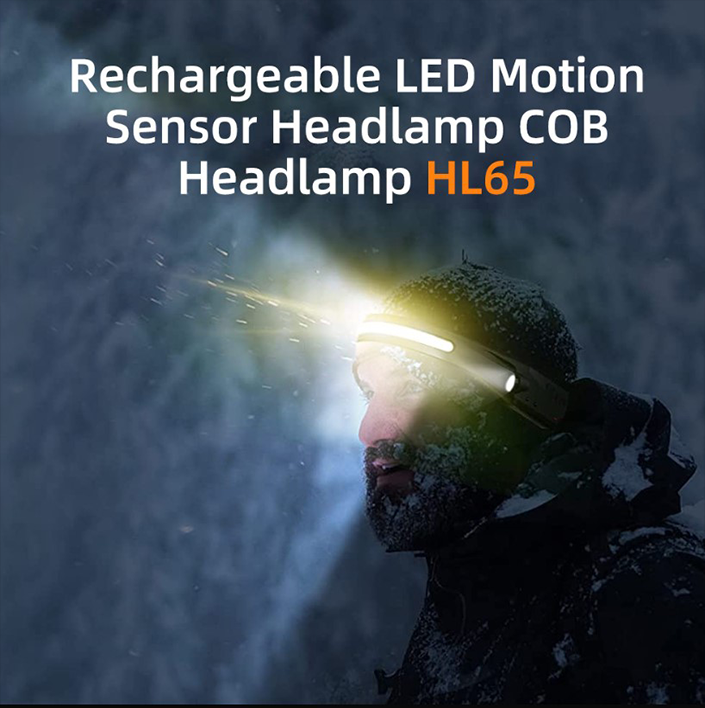 Фонарь налобный сенсорний аккумуляторный HL65 SuperFire 120 Lumen IPX4, фото №8