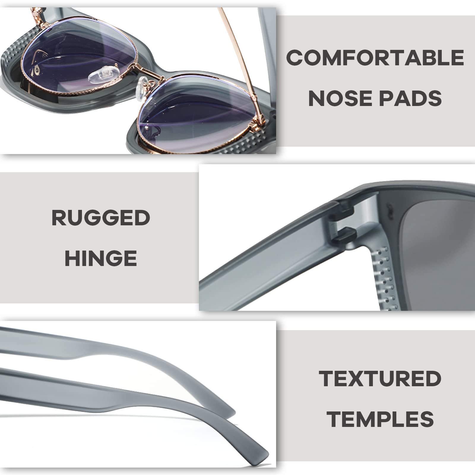 Сонцезахисні окуляри Cateye SHEEN KELLY Oversized TR90 з поляризованими лінзами для водіїв, для жінок, великого розміру, легкі, фото №6