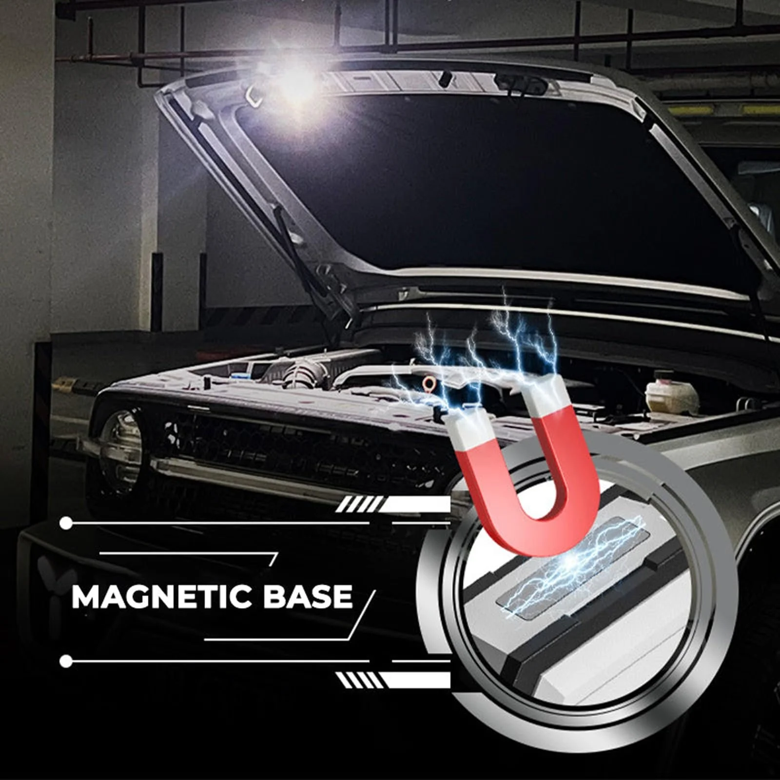 Ліхтарик Міні LED Надзвичайно Яскравий з Червоним Синім Світлом Перезаряджуваний Чорний, фото №3