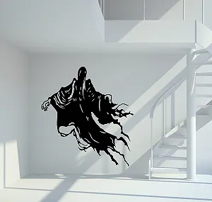 Наклейка на стіну Harry P. Dementor S 25 x 23 см Чорна матова - Фото 1