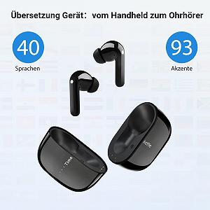 Пристрій для перекладу Timekettle M3, з двостороннім перекладом та додатком для 40 мов та 93 діалектів synthetic.ua - Фото 1