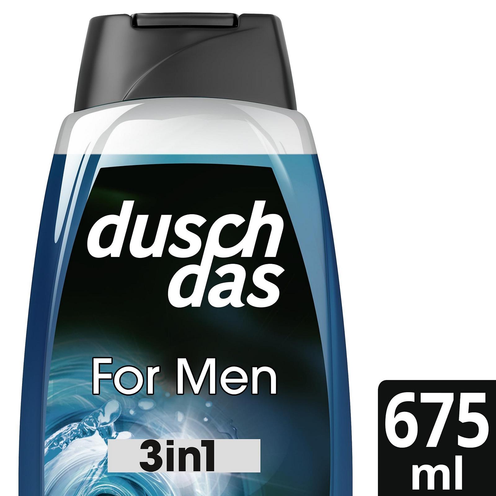 Гель для душу та шампунь 3-в-1 Duschdas For Men XXXL Shower Bath аромат Fresh Energy 675 мл, фото №3