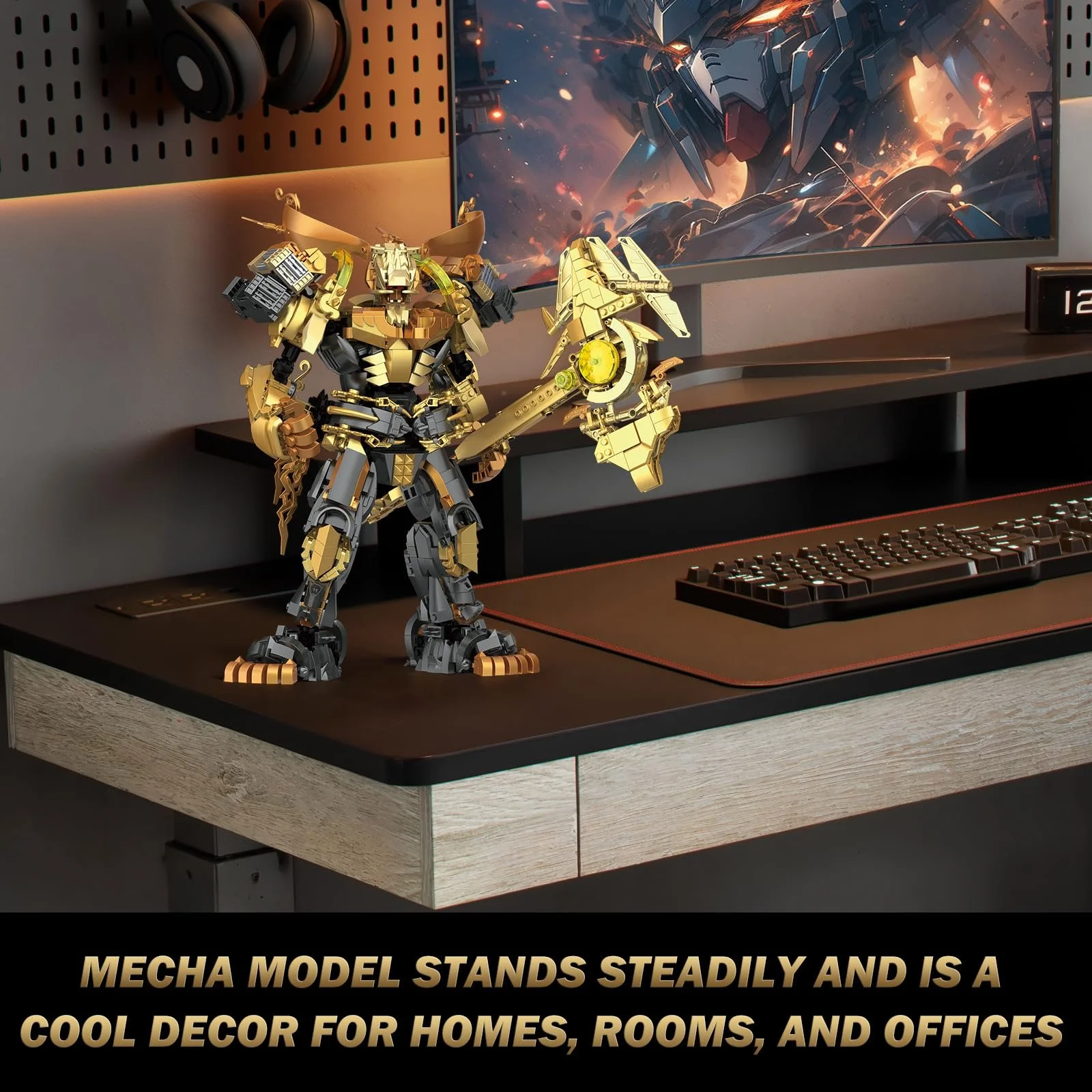 Конструктор меха JMBricklayer 70161 со зброей и подвижными суставами Черный/Золотой, фото №5