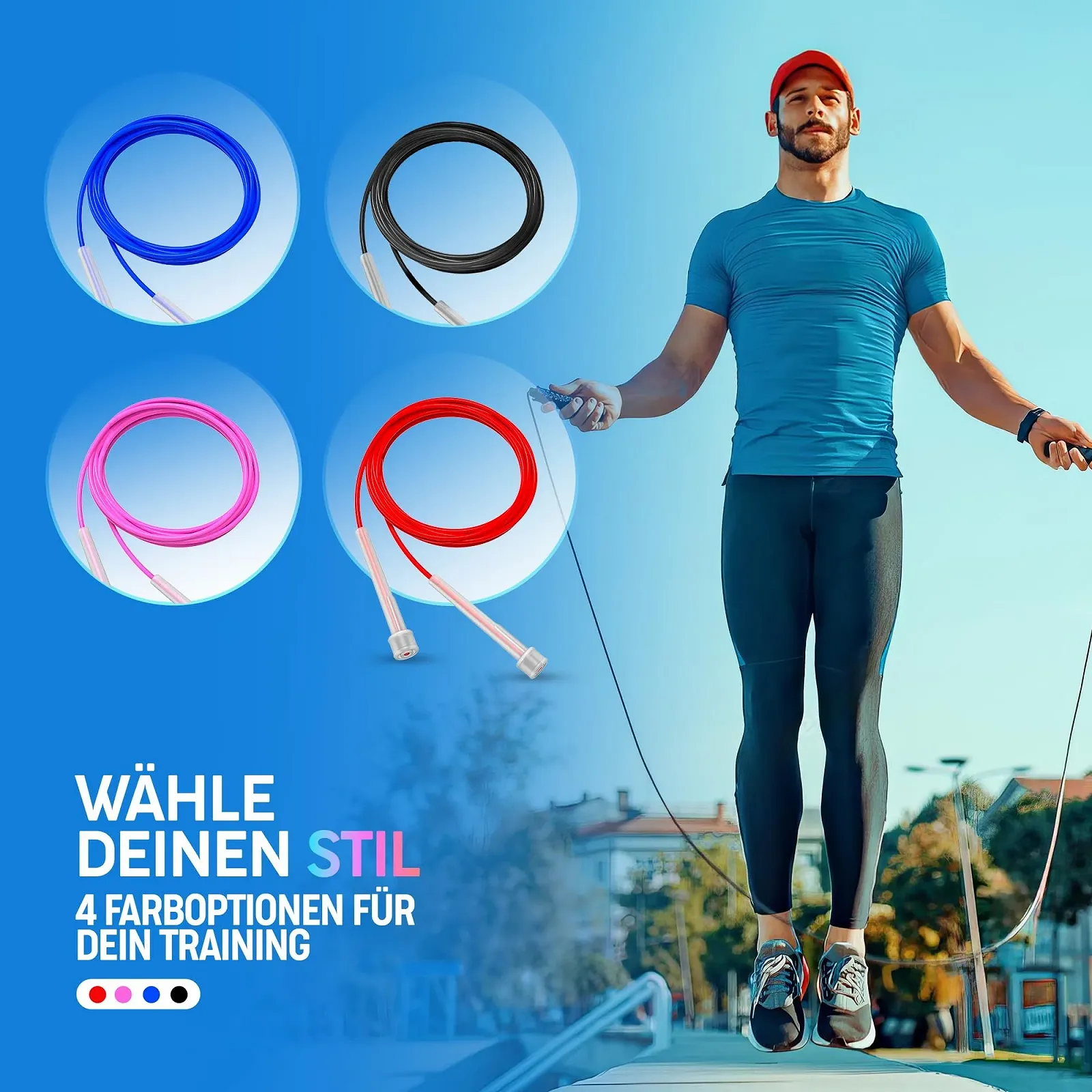 Скакалка PORTENTUM Adjustable Speed Lightweight 2,8 м, фото №7 Скакалка PORTENTUM Adjustable Speed Lightweight 2,8 м, фото №7