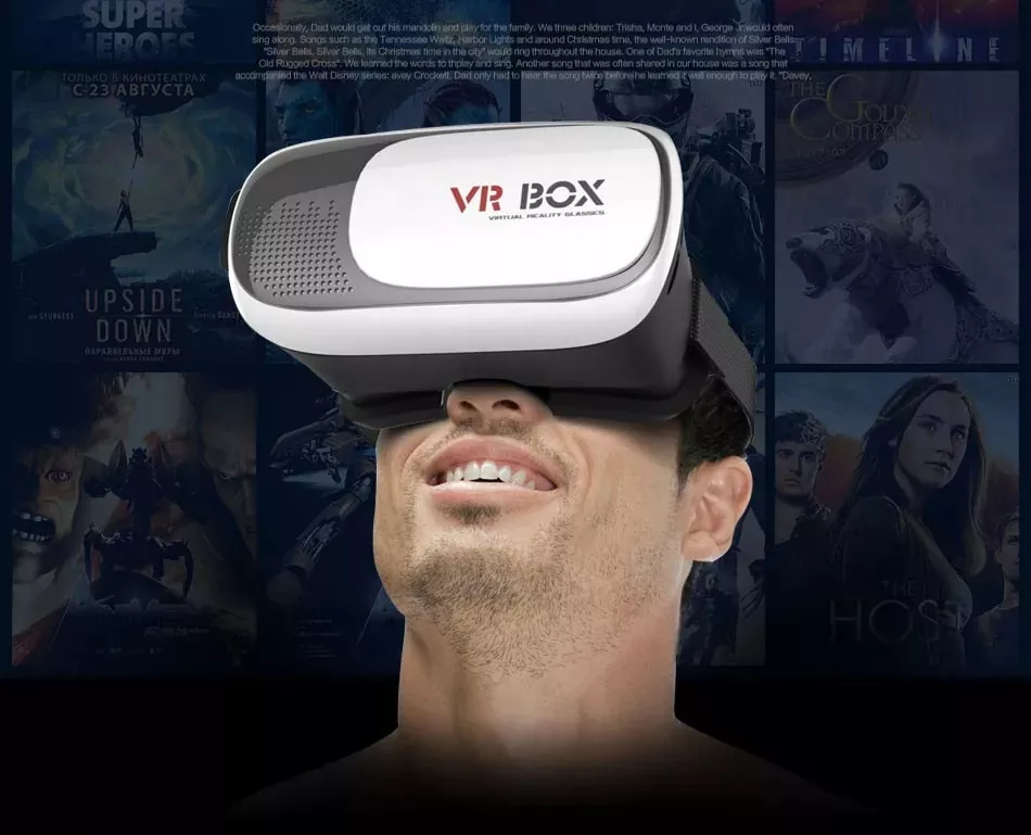 3D Очки виртуальной реальности с пультом управления для телефона VRBOX 2.0 ВиАр шлем, фото №9