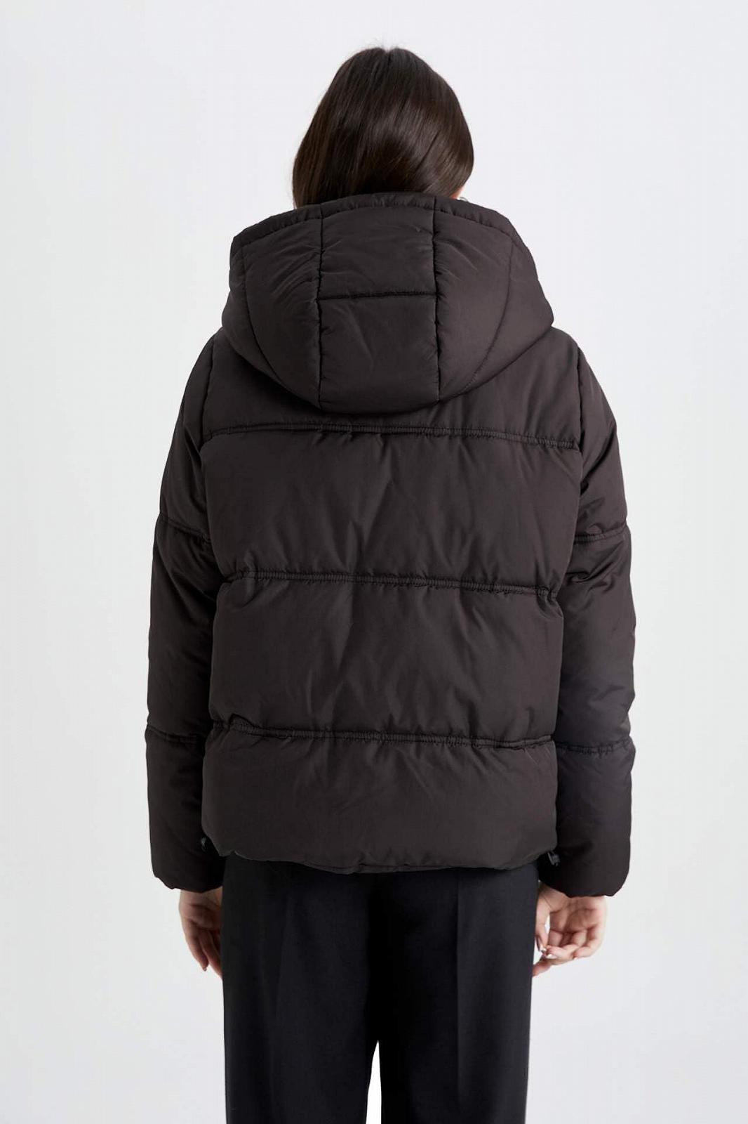 Жіноча зимова куртка Пальто DeFacto Relax Fit З капюшоном, фото №8