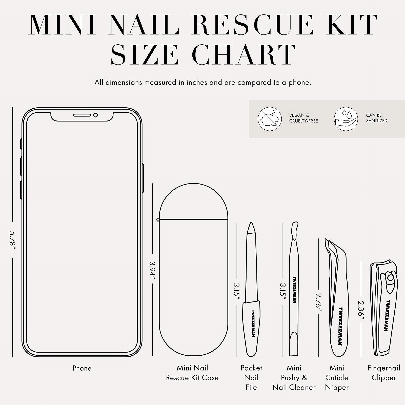 Набір для манікюру Tweezerman Mini Nail Rescue Kit, фото №10 Набір для манікюру Tweezerman Mini Nail Rescue Kit, фото №10