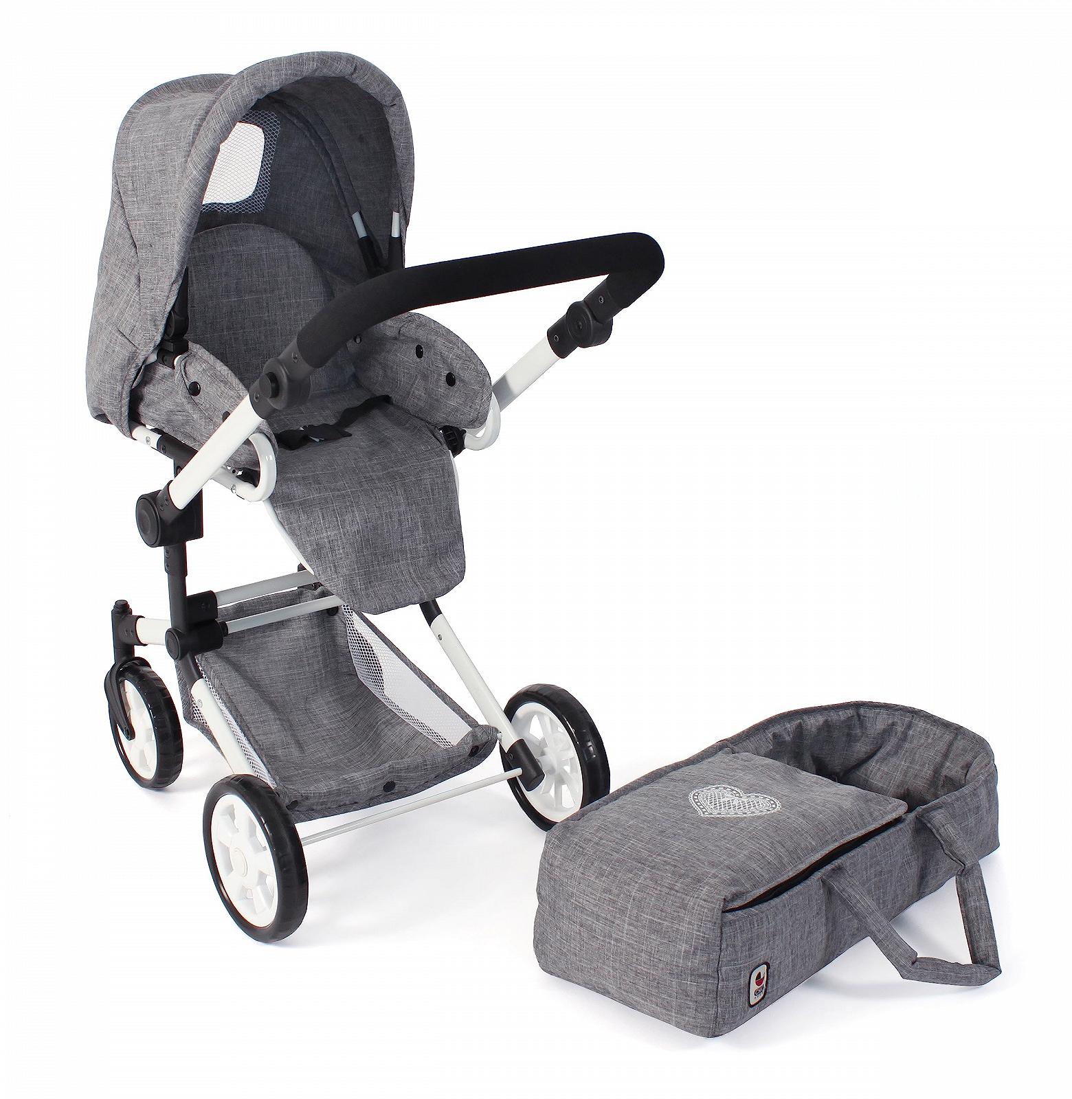 Коляска Bayer Chic 2000 Jara 2-в-1 Джинс Сіра, фото №3