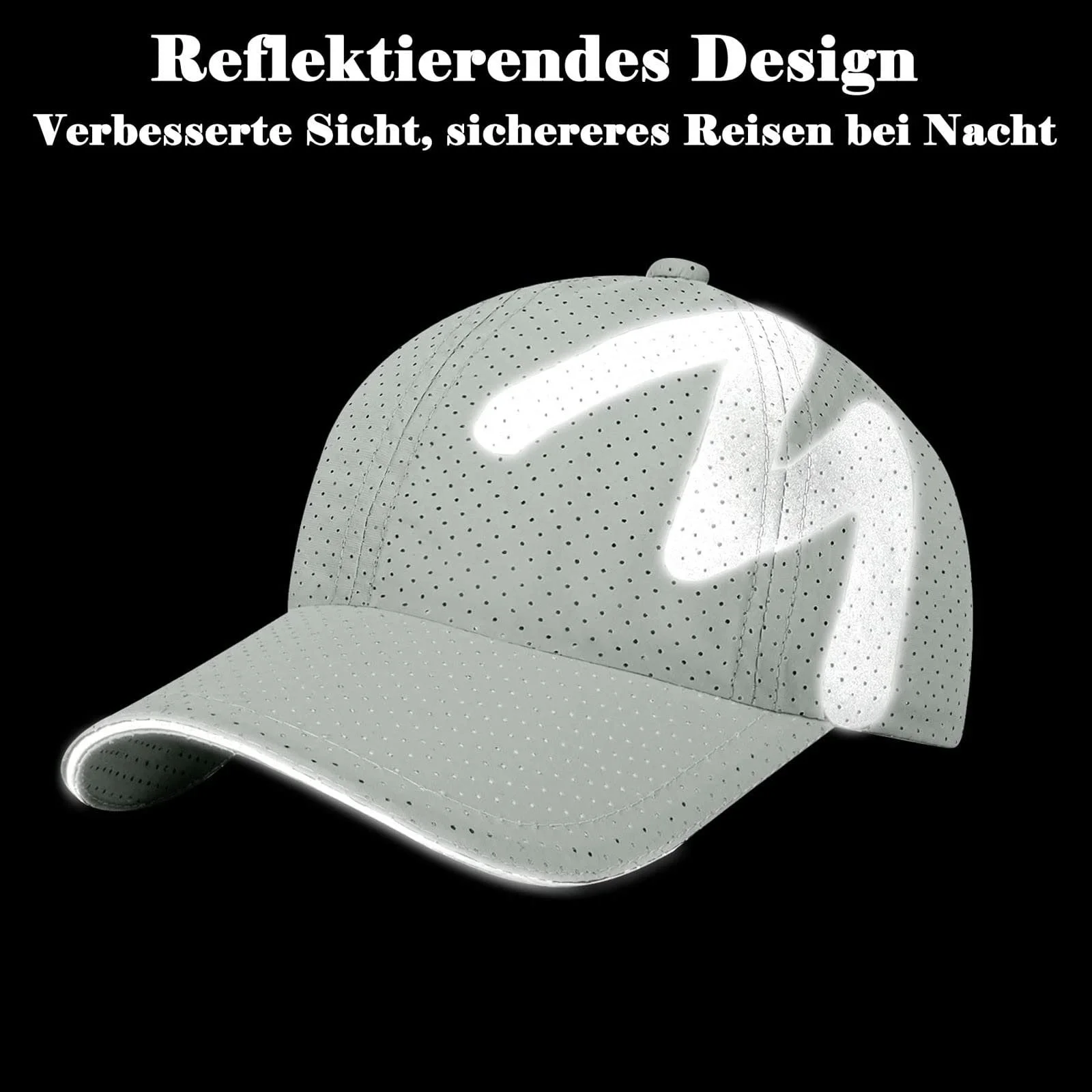 Бейсболка спортивная сетчатая быстросохнущая регулируемая для бега, фото №3