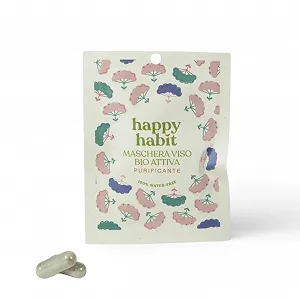 Маска для обличчя порошкова Happy Habit Organic Active Cleansing, 2 капсули - Фото 1