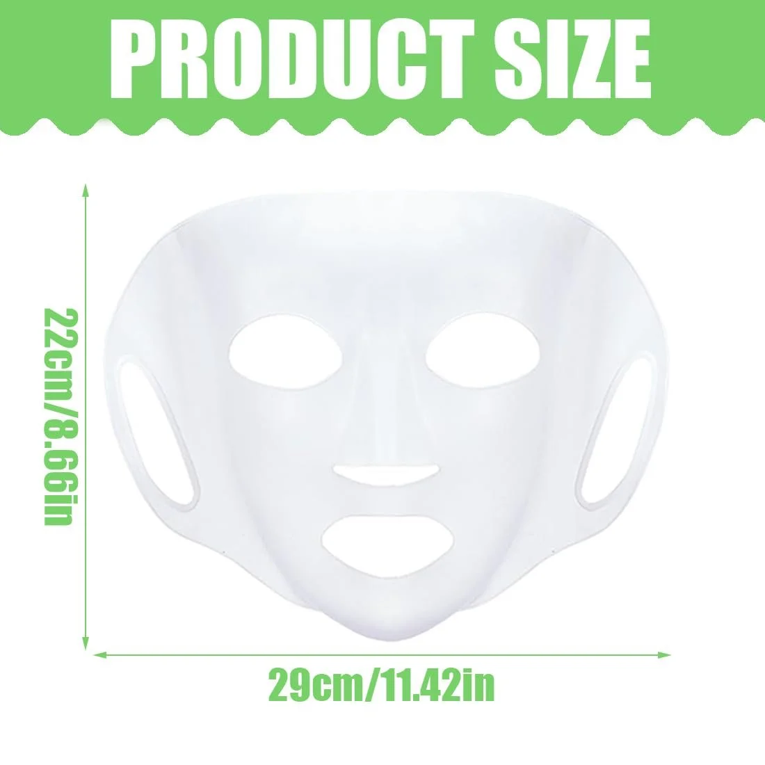 Багаторазова силіконова маска SGERUFZ для обличчя з гачками, 2 шт, фото №2 Багаторазова силіконова маска SGERUFZ для обличчя з гачками, 2 шт, фото №2