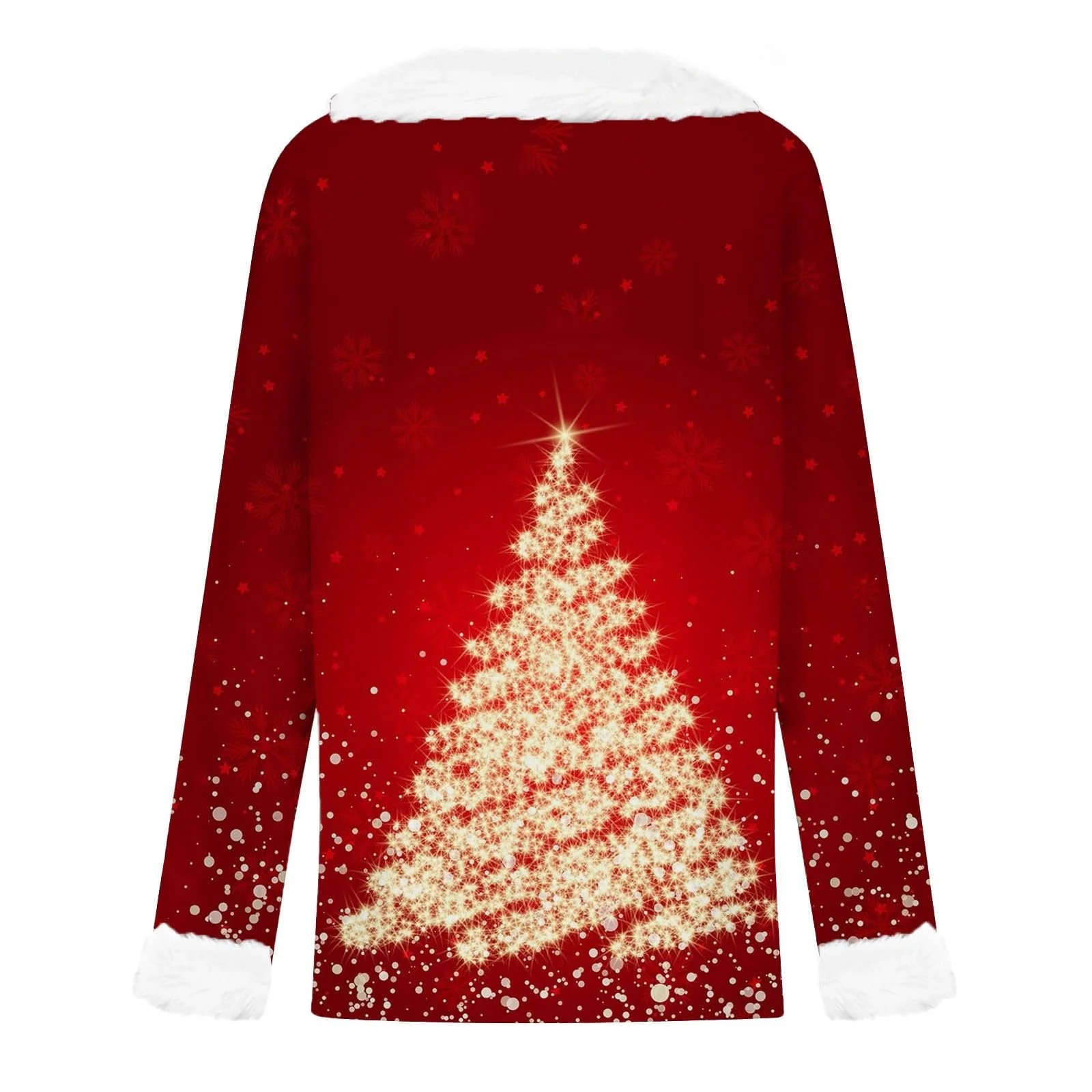 Різдвяний Светр Жіночий Довгий Рукав V-подібний Виріз, фото №5