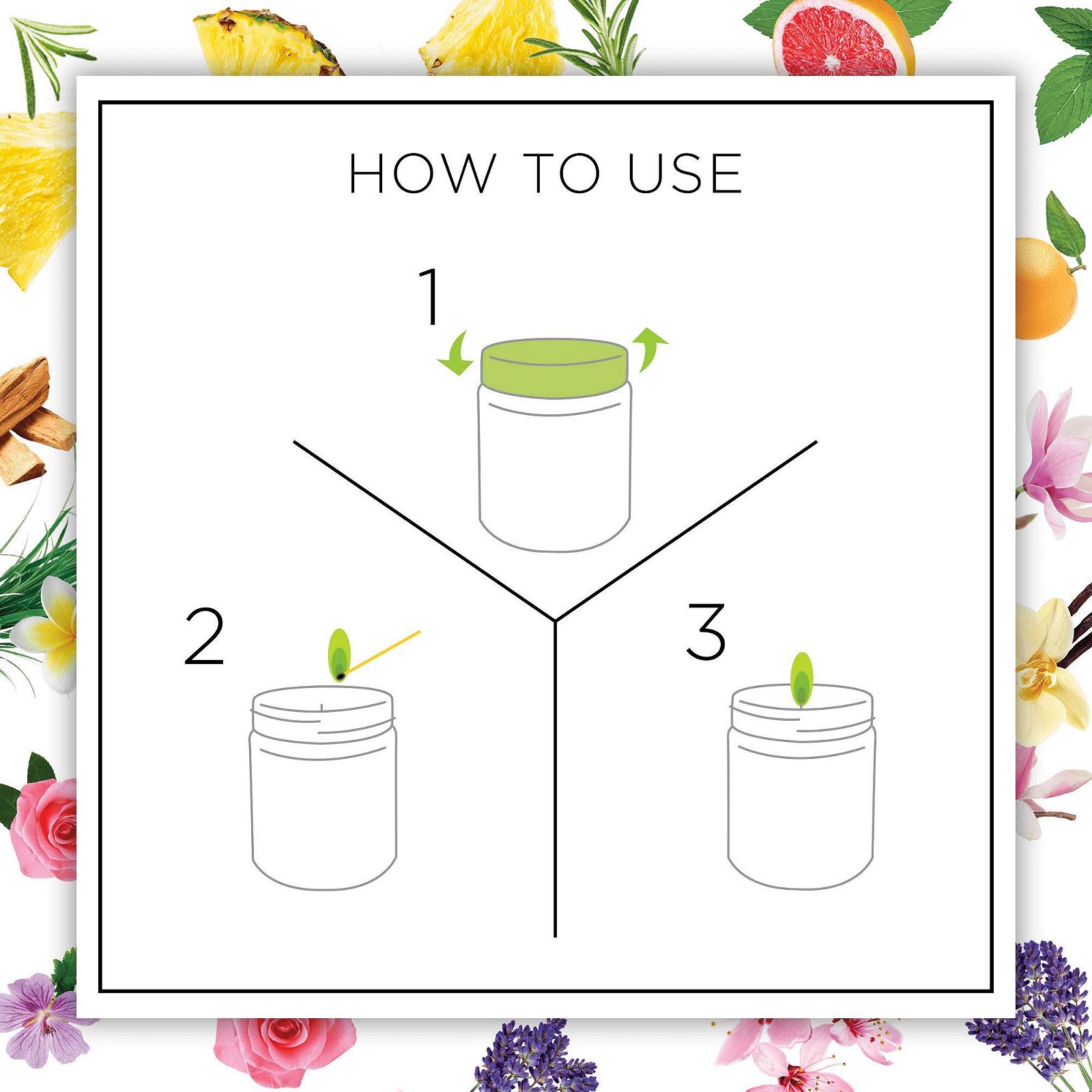 Свеча Botanica by Air Wick Fresh Pineapple & Tunisian Rosemary 205 г (упаковка из 2 шт.), фото №5 Свеча Botanica by Air Wick Fresh Pineapple & Tunisian Rosemary 205 г (упаковка из 2 шт.), фото №5