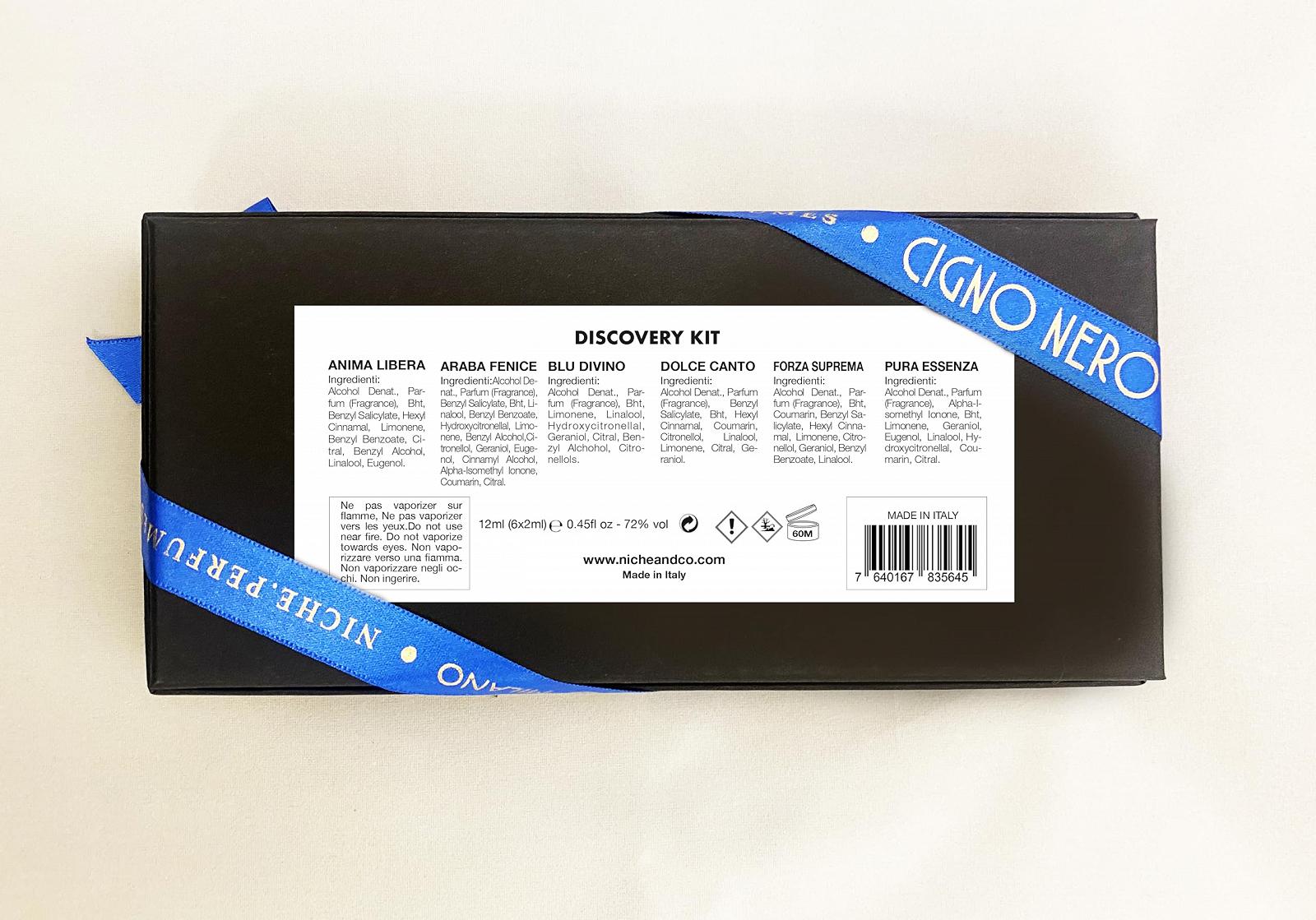 Парфумована вода Cigno Nero Milano Discovery Kit 6 ампул 2 мл італійська унісекс, фото №3