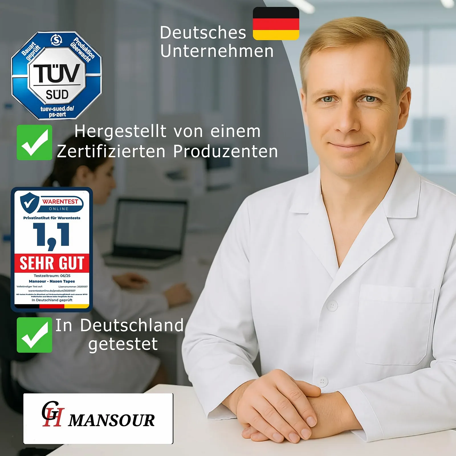 Пластыри на нос медицинские 30 шт. против храпа для лучшего дыхания при заложенности носа, фото №3