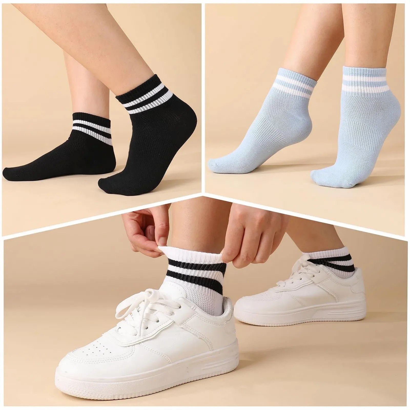 Шкарпетки Жіночі 6 пар Короткі Спортивні Розмір 35-38, фото №5