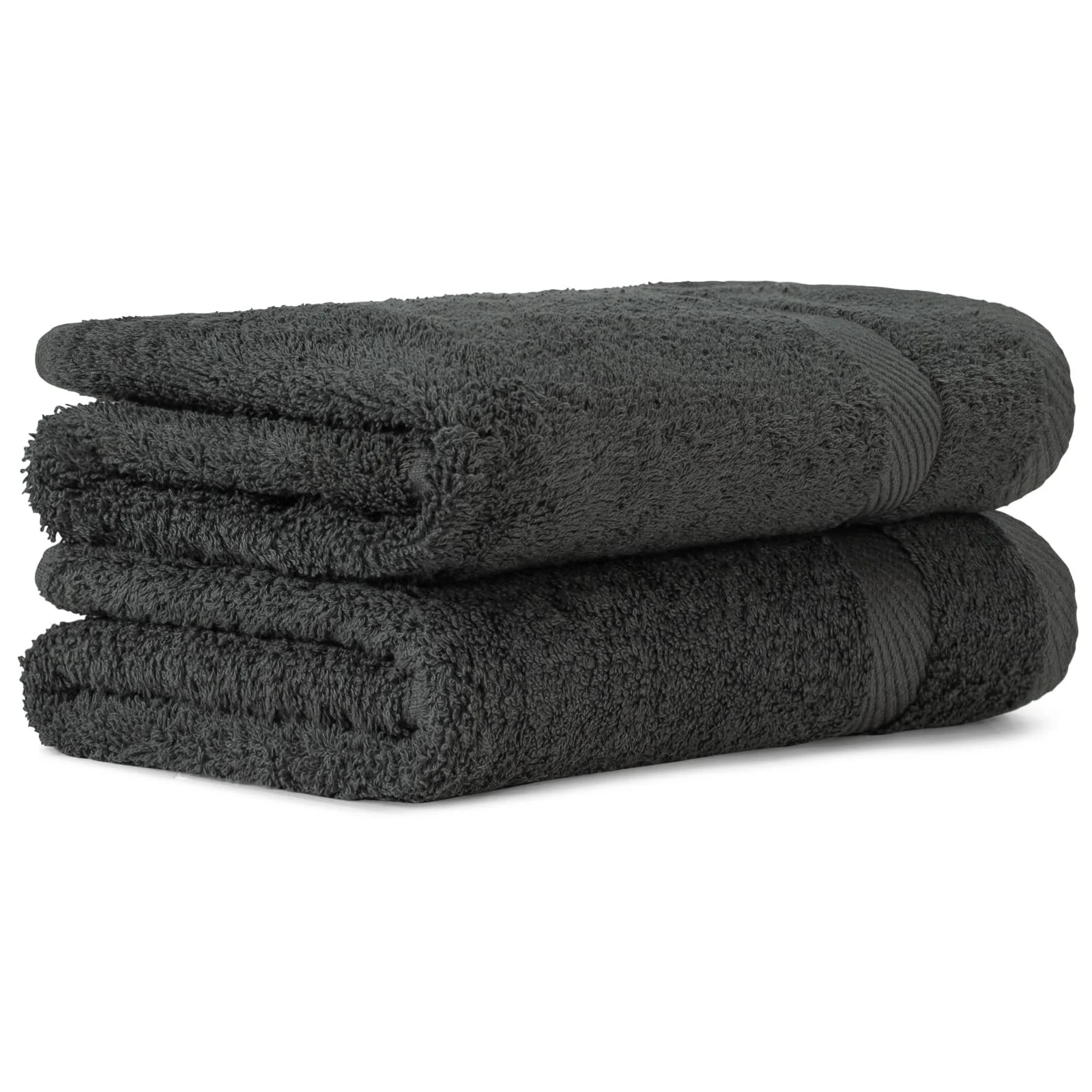 Набір рушників Luckytowel 100% Cotton 600 g/m² 2 шт 50x100 cm Anthracite, фото №1