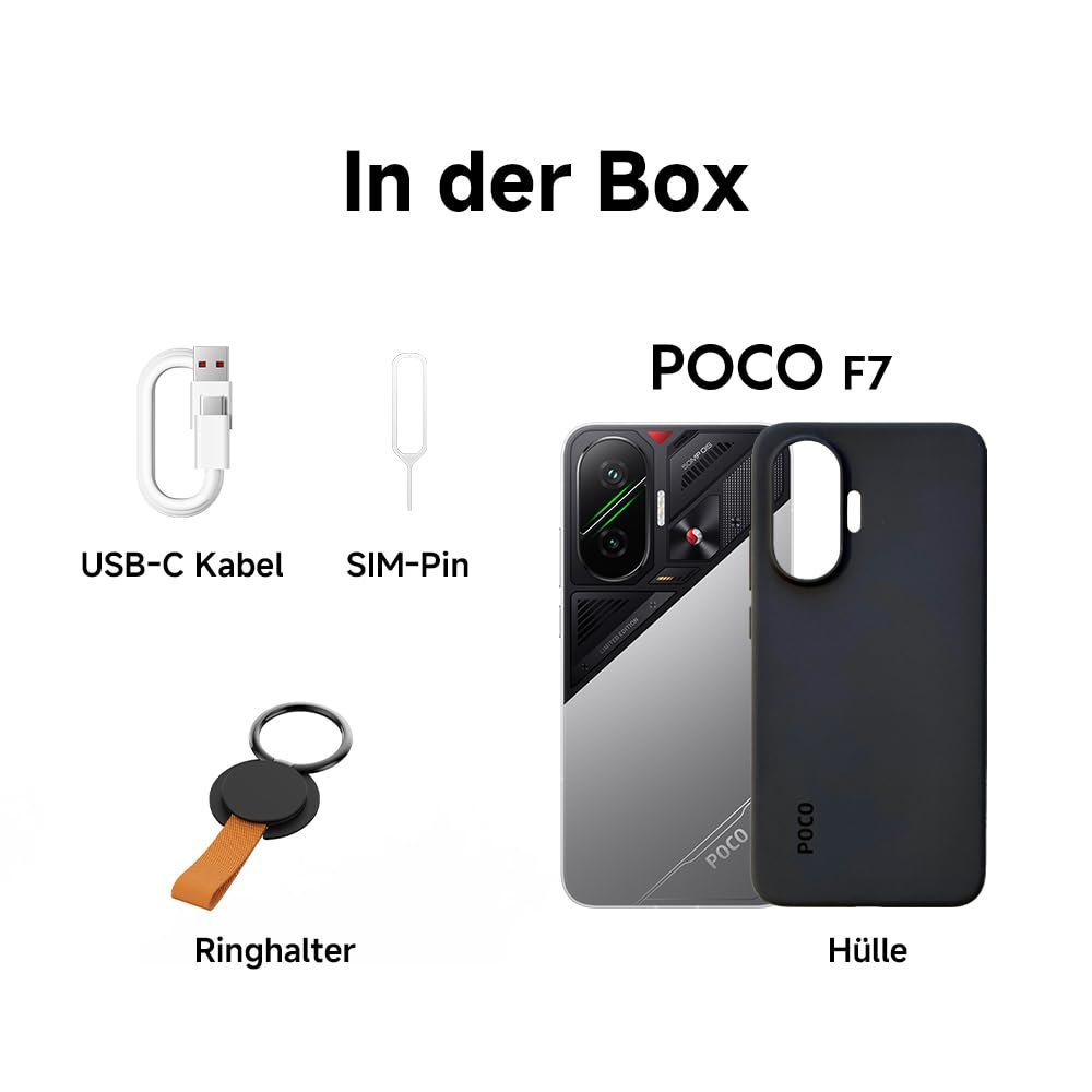 Смартфон XIAOMI Poco F7, 12 + 512 ГБ, Білий, Snapdragon 8s Gen 4, Акумулятор 6500 мАг, Камера Sony 50 Мп з OIS, Дисплей AMOLED 6,83 дюйми 1,5K 120 Гц, фото №7