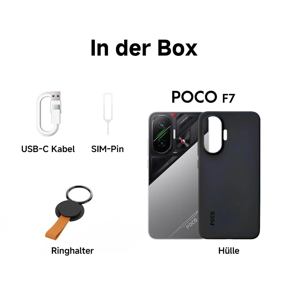 Смартфон XIAOMI Poco F7, 12 + 512 ГБ, Белый, Snapdragon 8s Gen 4, Аккумулятор 6500 мАч, Камера Sony 50 Мп с OIS, Дисплей AMOLED 6,83 дюйма 1,5K 120 Гц, фото №7