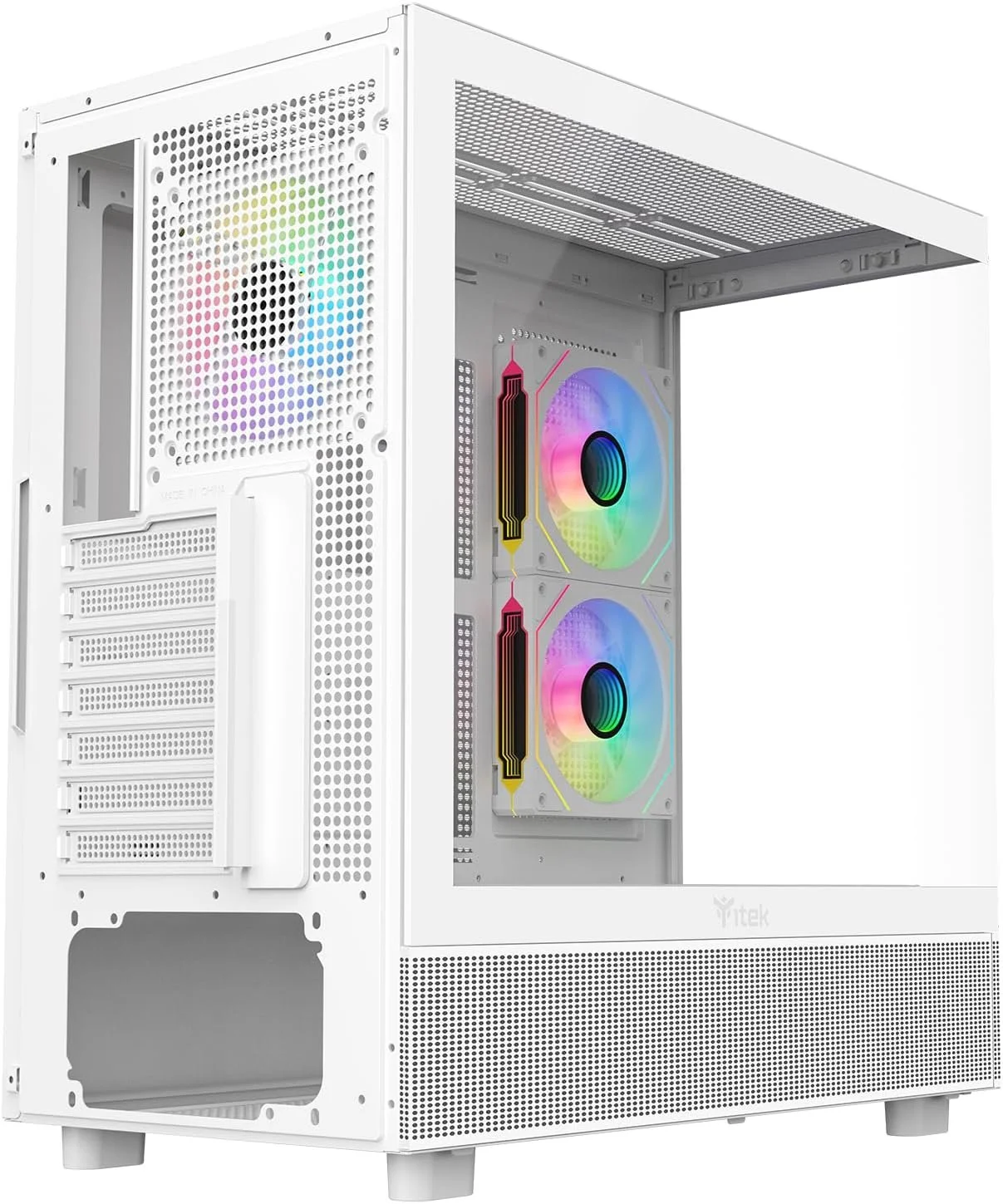 Корпус Itek SHOWBUI 42W / без БЖ / ATX / USB Type-C / GPU до 410мм / CPU до 181мм / Білий, фото №7