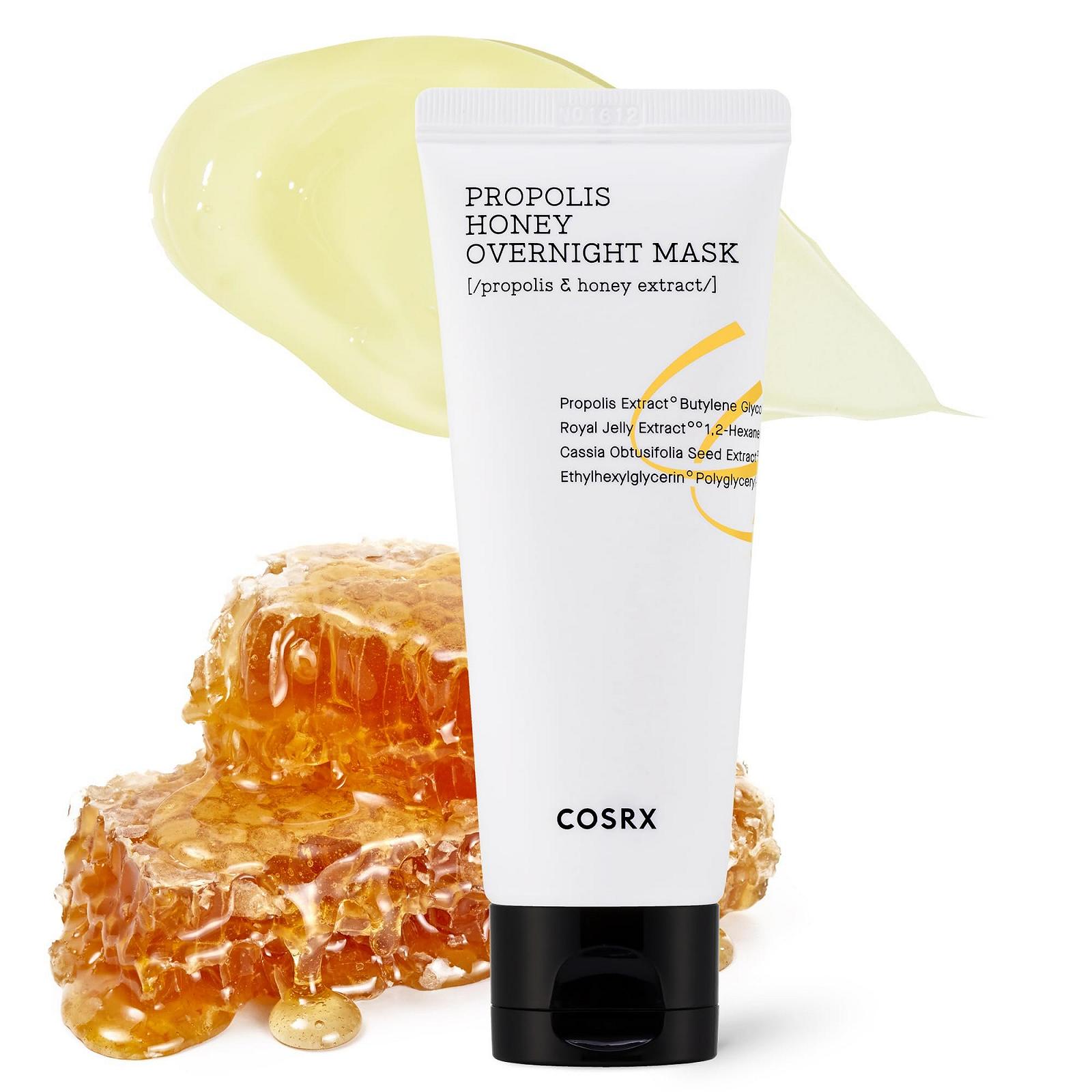 Маска для обличчя COSRX Full Fit Propolis Honey Overnight, Екстракт прополісу 87%, 60 мл, фото №1
