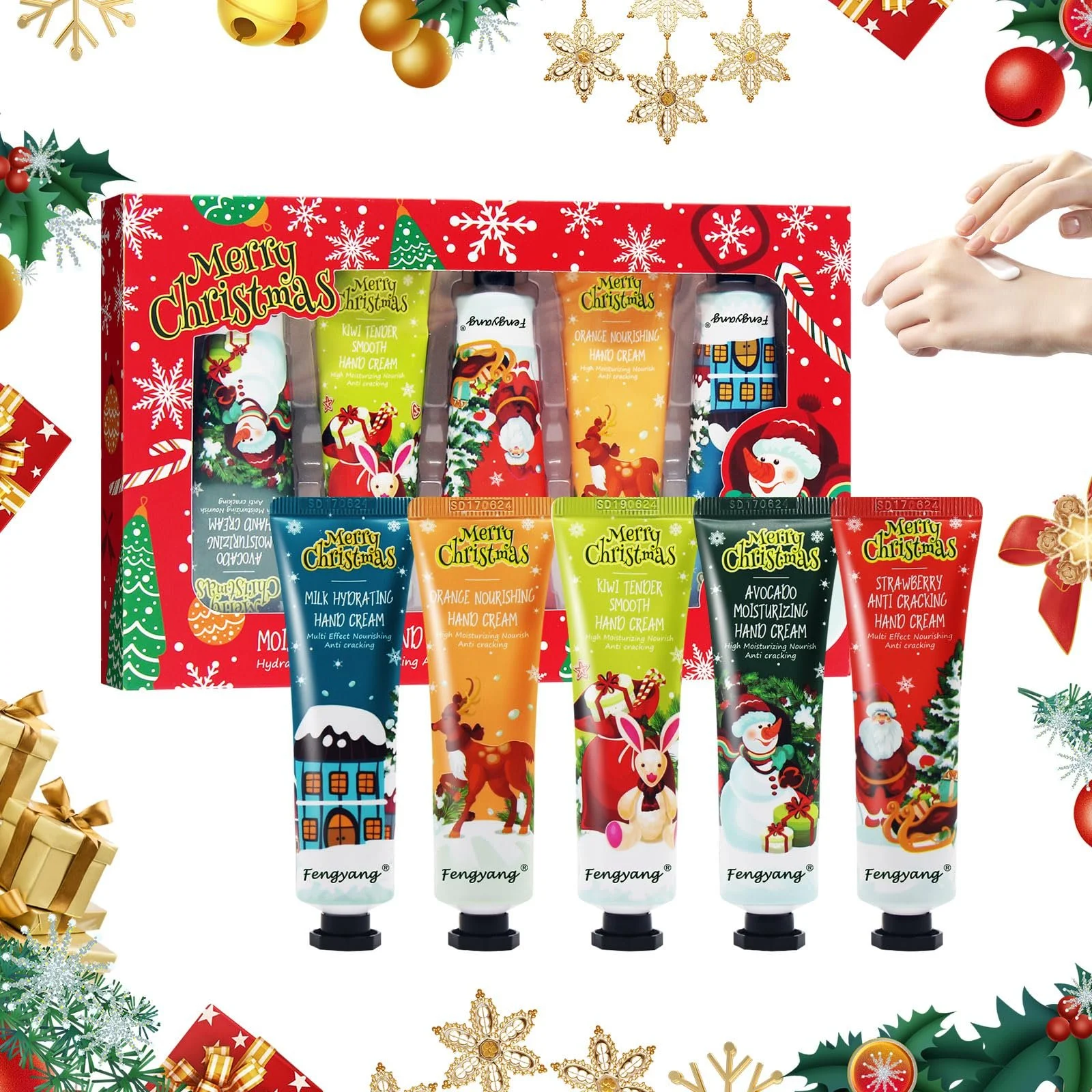 Набір кремів для рук Fengyang Міні-крем для рук Жіночий набір подарунків, фото №1