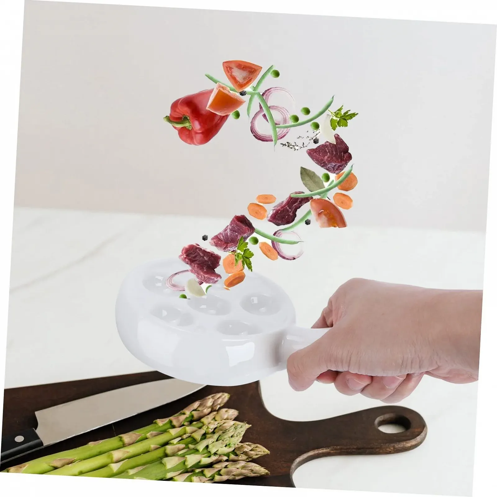 Форма для запікання равликів керамічна GLEAVI на 6 отворів, біла, фото №4 Форма для запікання равликів керамічна GLEAVI на 6 отворів, біла, фото №4