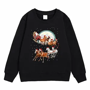 Детский рождественский джемпер Snowman Wine Glass Printed Hoodie synthetic.ua - Фото 1