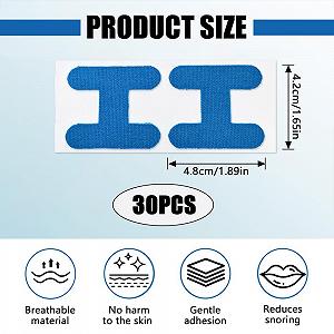 Пластирі для рота для сну проти хропіння, 30 шт synthetic.ua - Фото 1